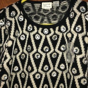 Bonnie & Bill Women’s Black & White Sweater